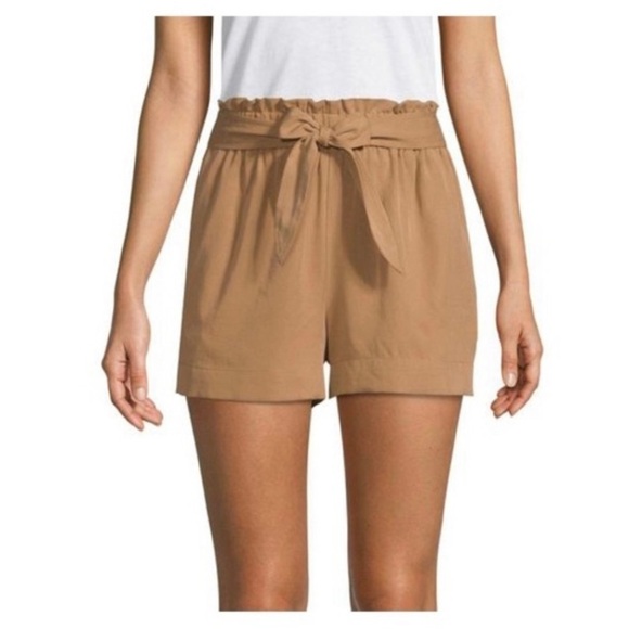 BCBGMaxAzria Pants - Bcbgmaxazria High Waist Paperbag Tie Shorts